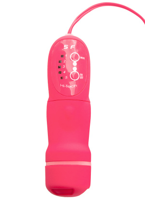 Анальная вибровтулка TOYFA POPO Pleasure, розовая, 11,0 см, Ø 4,0 с пультом управления 